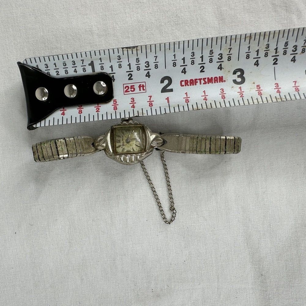 Bulova Women's Vintage Watch, M6, 10k R.G.P. Bezel, Parts/Repair, Stainless Back - Picture 10 of 10